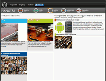 Tablet Screenshot of hangtar.radio.hu